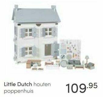 Baby & Tiener Little dutch houten poppenhuis aanbieding