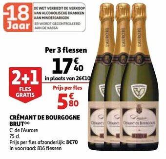 Auchan Cremant De Bourgogne Brut aanbieding