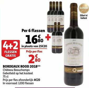 Auchan Bordeaux Rood 2018 aanbieding