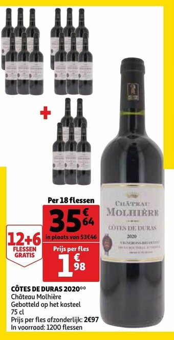 Auchan Cotes De Duras 2020 aanbieding