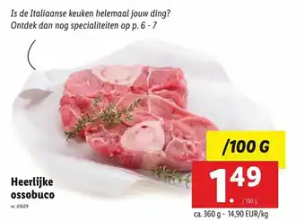 Lidl Heerlijke ossobuco ca. 360 g aanbieding
