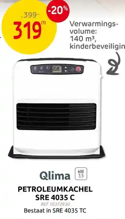 Brico Qlima petroleumkachel aanbieding