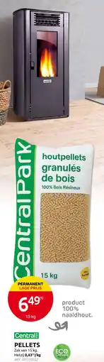 Brico Central Park houtpellets aanbieding