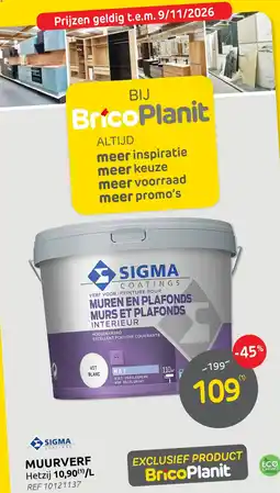 Brico Sigma muurverf aanbieding