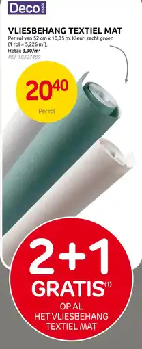 Brico Vliesbehang textiel mat aanbieding