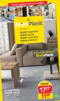 Brico Vloertegel stone grijs aanbieding