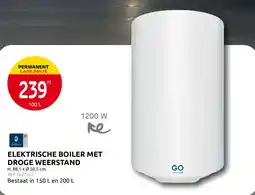Brico Elektrische boiler met droge weerstand aanbieding