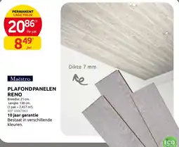 Brico Plafondpanelen reno aanbieding