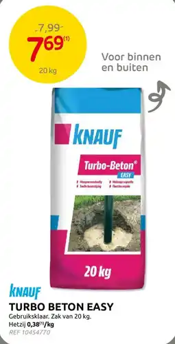 Brico knauf turbo beton easy aanbieding
