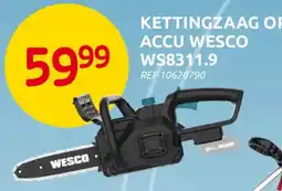 Brico kettingzaag accu wesco aanbieding