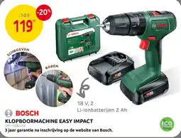 Brico Bosch klopbuormachine easy impact aanbieding