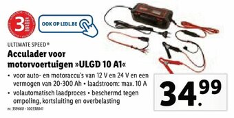Lidl Ultimate Speed Acculader voor motorvoertuigen ULGD 10 A1 aanbieding