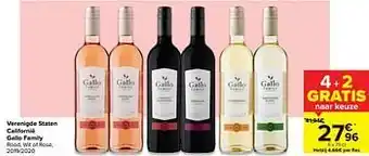 Verenigde staten californië gallo family rood wit of rosé