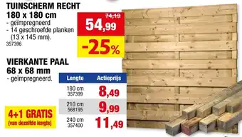 Tuinscherm recht