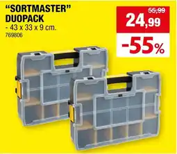 Hubo Sortmaster duopack aanbieding