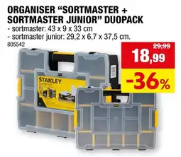 Hubo organiser sortmaster sortmaster junior duopack aanbieding