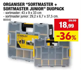 Organiser sortmaster sortmaster junior duopack