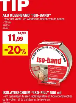 Hubo Alu kleefband iso-band aanbieding