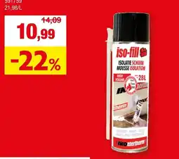 Hubo iso-fill isolatie schuim mousse isolation aanbieding