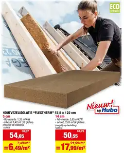 Hubo Houtvezelisolatie flextherm aanbieding