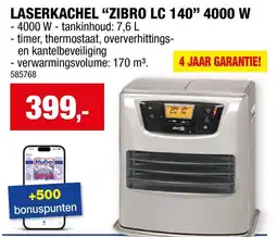 Hubo Laserkachel zibro lc 140 aanbieding