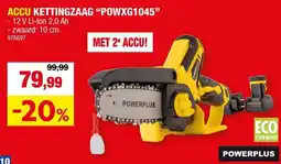 Hubo Accu kettingzaag powxg1045 aanbieding