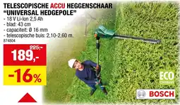 Hubo telescopische accu heggenschaar universal hedgepole aanbieding