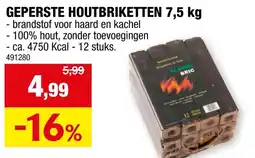 Hubo Gepreste houtbriketten aanbieding