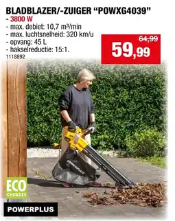 Hubo Bladblazer/-zuiger powxg4039 aanbieding