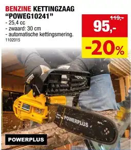 Hubo Benzine kettingzaag poweg10241 aanbieding