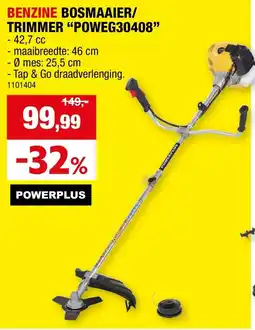 Hubo Benzine bosmaaier/trimmer poweg30408 aanbieding