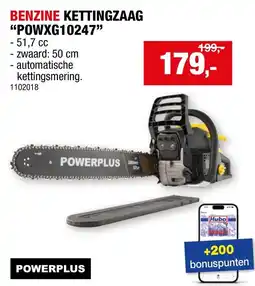 Hubo Benzine kettingzaag powxg10247 aanbieding