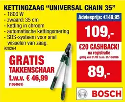 Hubo kettingzaag universal chain 35 aanbieding