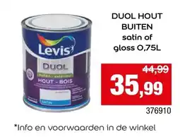 Hubo Duol hout buiten aanbieding