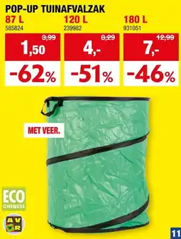 Hubo Pop-up tuinafvalzak aanbieding