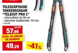 Hubo telescopische takkenschaar telecut pro L aanbieding
