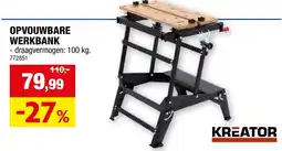 Hubo Opvouwbare werkbank aanbieding