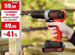 Hubo Black+Decker boormachine aanbieding