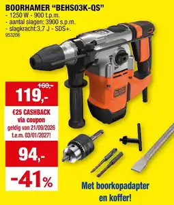 Hubo Boorhamer behs03k-qs aanbieding