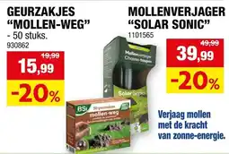 Hubo Geurzakjes mollen-weg aanbieding