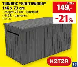 Hubo Tuinbox southwood aanbieding