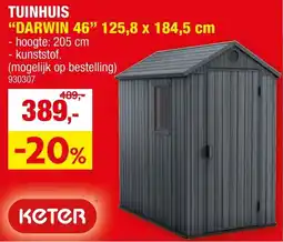 Hubo Tuinhuis darwin 46 aanbieding