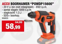 Hubo Accu boorhamer powdp15600 aanbieding
