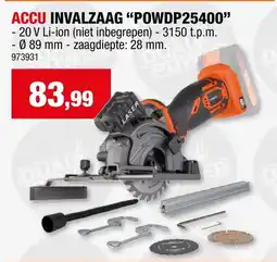 Hubo Accu invalzaag powdp25400 aanbieding