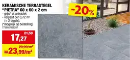 Hubo Keramische terrastegel Pietra aanbieding