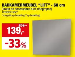 Hubo badkamermeubel lift aanbieding