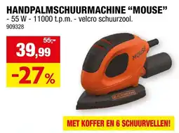 Hubo handpalmschuurmachine mouse aanbieding