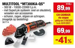 Hubo Multitool "MT300KA-QS" aanbieding
