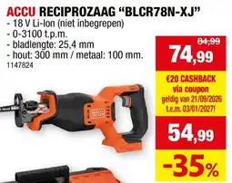 Hubo Accu reciprozaaag blcr78n-xj aanbieding
