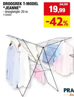 Hubo Droogrek T-model Jeanne aanbieding